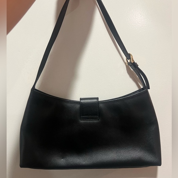 Ferragamo Trifolio shoulder bag — black with gold hardware - Picture 2 of 7